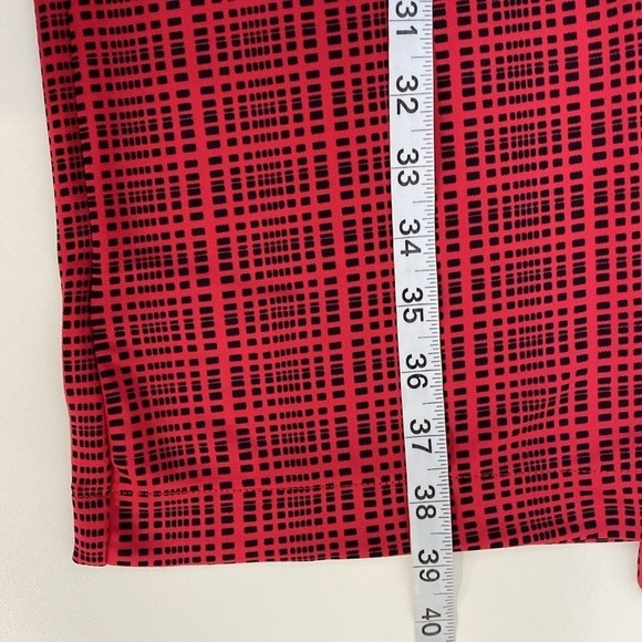 Ann Taylor Wrap Dress Elegant Women's 8P Red Black - Picture 10 of 12